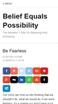 Mobile Screenshot of beliefequalspossibility.com